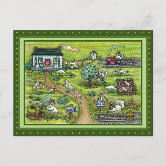 TÜRKEI-LANDWIRTSCHAFT, MENSCHENLAND ERNTEDANK VRDS POSTKARTE (Vorderseite)