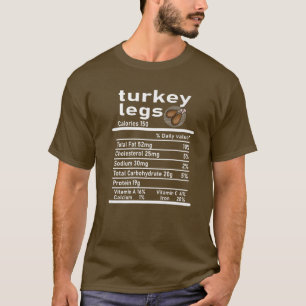 Türkei Legs Nutrition Fakten Erntedank Lebensmitte T-Shirt