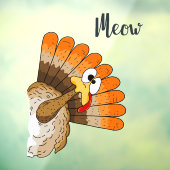 Türkei Meow Window Cloning Fensteraufkleber (Blatt 3)