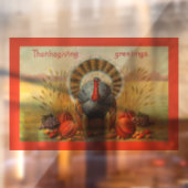 Türkei mit Erntefenster Fensteraufkleber (Blatt 2)