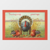 Türkei mit Erntefenster Fensteraufkleber (Blatt)