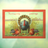 Türkei mit Erntefenster Fensteraufkleber (Blatt 3)