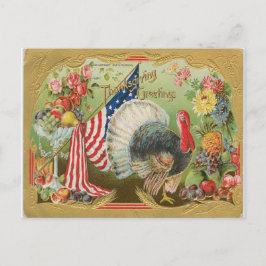 Türkei mit Flagge - Erntedank - Grüße Postkarte