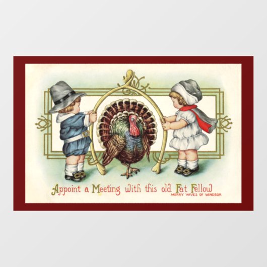 Türkei mit Kinderfenster Fensteraufkleber (Blatt)