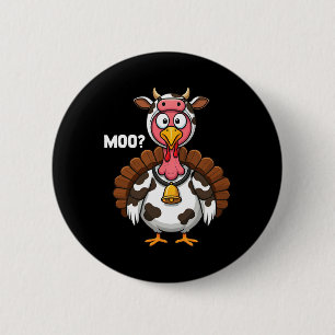 Türkei Moo Cow Funny Erntedank Button