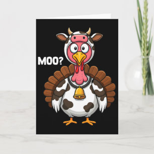 Türkei Moo Cow Funny Erntedank Karte
