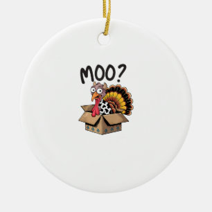 Türkei Moo Cow Kostüm Funny Erntedank Türkei D Keramik Ornament