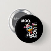 Türkei Moo Cow Kostüm Witziger Erntedank Hallowee Button (Vorne & Hinten)
