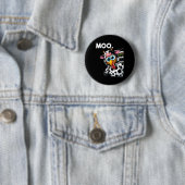 Türkei Moo Cow Kostüm Witziger Erntedank Hallowee Button (Beispiel)
