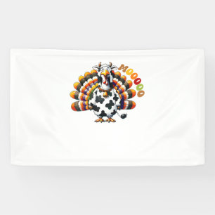 Türkei Moo Erntedank Kuh Türkei Spaß Funny _2 Banner