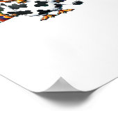 Türkei Moo Erntedank Kuh Türkei Spaß Funny _2 Poster (Ecke)