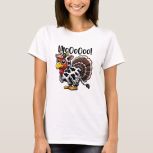 Türkei Moo Funny Turkey Kuh Erntedank T-Shirt