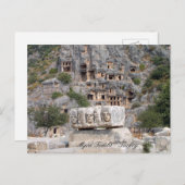 Türkei, Myra Rock Tombs, alte Ruinen Postkarte (Vorne/Hinten)