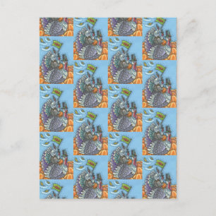 TÜRKEI NAUSA, FUNNY ERNTEDANK POLITICS POSTKARTE