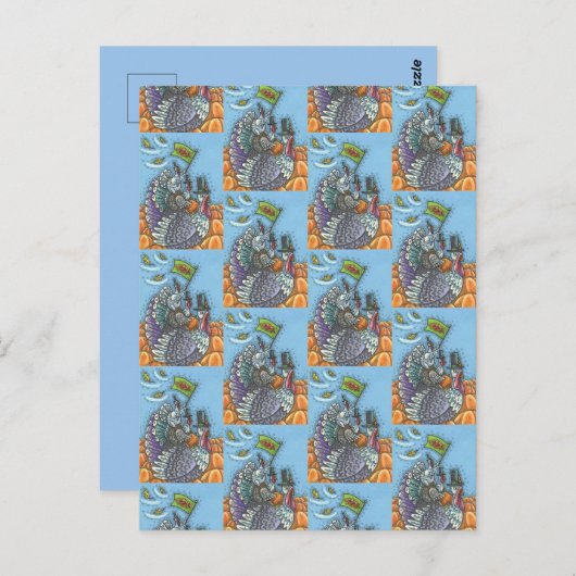 TÜRKEI NAUSA, FUNNY ERNTEDANK POLITICS POSTKARTE (Vorne/Hinten)