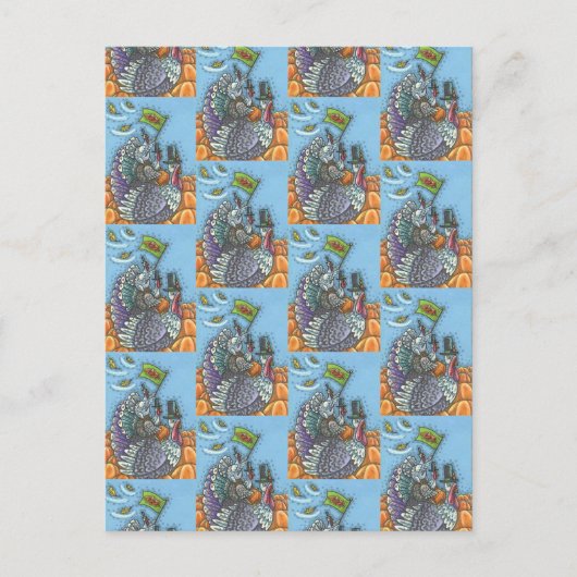 TÜRKEI NAUSA, FUNNY ERNTEDANK POLITICS POSTKARTE (Vorderseite)