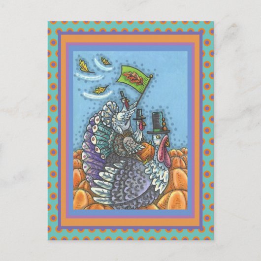 TÜRKEI NAUSA, FUNNY ERNTEDANK POLITICS POSTKARTE (Vorderseite)