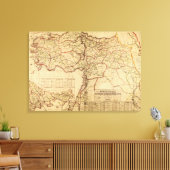 Türkei, Osmanisches ReichPanoramakarte Türkei Leinwanddruck (Insitu (Wohnzimmer))