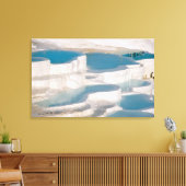 Türkei, Pamukkale Cotton Castle). Leinwanddruck (Insitu (Wohnzimmer))