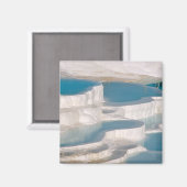Türkei, Pamukkale Cotton Castle). Magnet (Vorderseite/Rückseite)