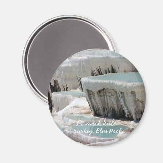 Türkei, Pamukkale, Römische Pools (Magnet) Magnet (Vorderseite/Rückseite)