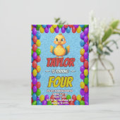 Türkei Personalisiert Geburtstag Einzigartig Einla Einladung (Stehend Vorderseite)