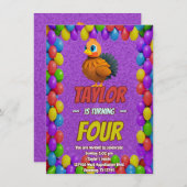 Türkei Personalisiert Geburtstag Einzigartig Einla Einladung (Vorne/Hinten)