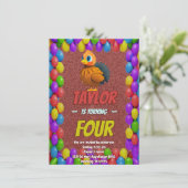 Türkei Personalisiert Geburtstag Einzigartig Einla Einladung (Stehend Vorderseite)