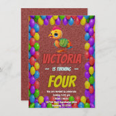 Türkei Personalisiert Geburtstag Einzigartig Einla Einladung (Vorne/Hinten)