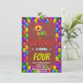 Türkei Personalisiert Geburtstag Einzigartig Einla Einladung (Stehend Vorderseite)