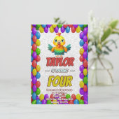 Türkei Personalisiert Geburtstag Einzigartig Einla Einladung (Stehend Vorderseite)