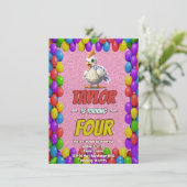 Türkei Personalisiert Geburtstag Einzigartig Einla Einladung (Stehend Vorderseite)