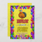 Türkei Personalisiert Geburtstag Einzigartig Einla Einladung (Vorne/Hinten)