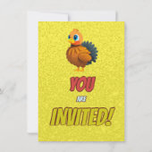 Türkei Personalisiert Geburtstag Einzigartig Einla Einladung (Rückseite)