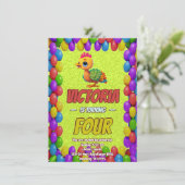 Türkei Personalisiert Geburtstag Einzigartig Einla Einladung (Stehend Vorderseite)