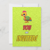 Türkei Personalisiert Geburtstag Einzigartig Einla Einladung (Rückseite)