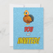 Türkei Personalisiert Geburtstag Einzigartig Einla Einladung (Rückseite)