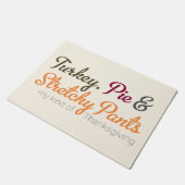 Türkei, Pie und Stretchy Pants Fußmatte (Schrägansicht)