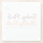 Türkei, Pie und Stretchy Pants Glasuntersetzer (Rückseite)