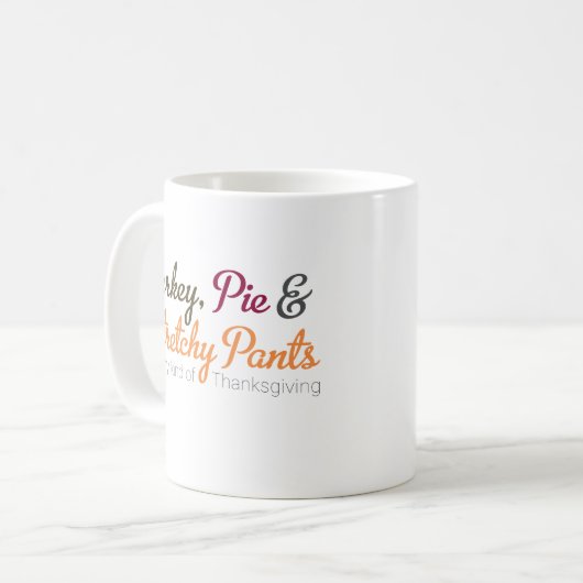 Türkei, Pie und Stretchy Pants Kaffeetasse (Vorderseite Links)