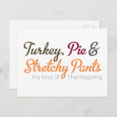 Türkei, Pie und Stretchy Pants Postkarte (Vorne/Hinten)