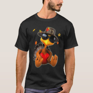 Türkei Pilgrim Hat Sunglasses Herz Liebe Foliage C T-Shirt