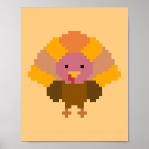 Türkei - Pixel Art Poster