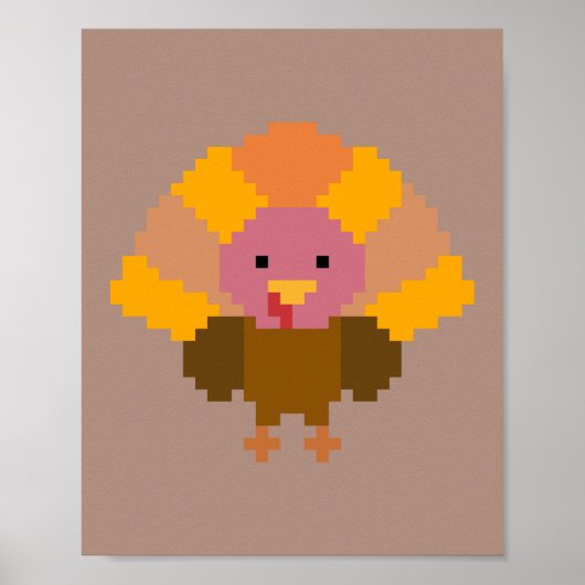 Türkei - Pixel Art Poster (Vorne)