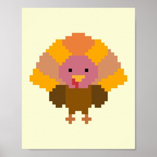Türkei - Pixel Art Poster (Vorne)
