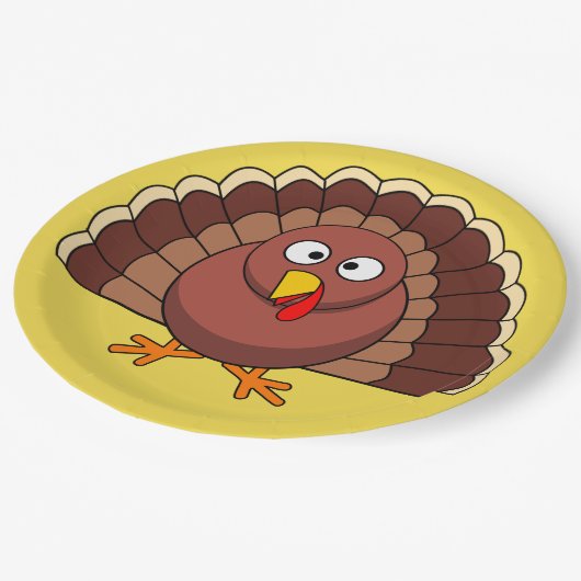 Türkei-Platte anpassen Pappteller (Schrägansicht)