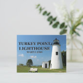 Türkei Point Light, Maryland Postcard Postkarte (Stehend Vorderseite)