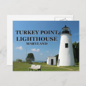 Türkei Point Light, Maryland Postcard Postkarte (Vorne/Hinten)