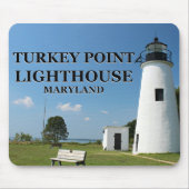 Türkei Point Lighthouse, Maryland Mousepad (Vorne)