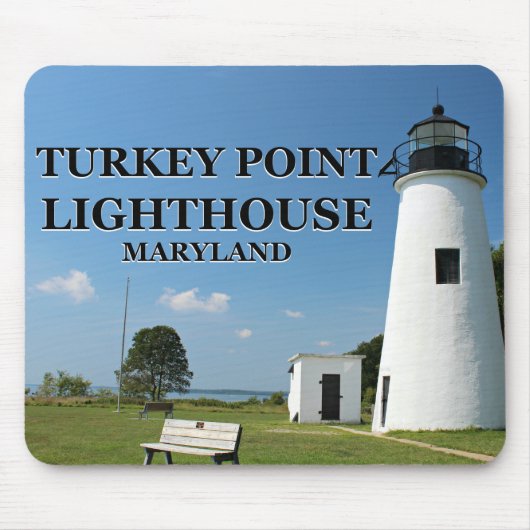 Türkei Point Lighthouse, Maryland Mousepad (Vorne)